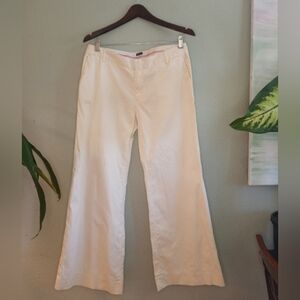 Gap Stretch Y2K Cotton Casual Low Rise Flare Wide Leg Lightweight Boho Pant